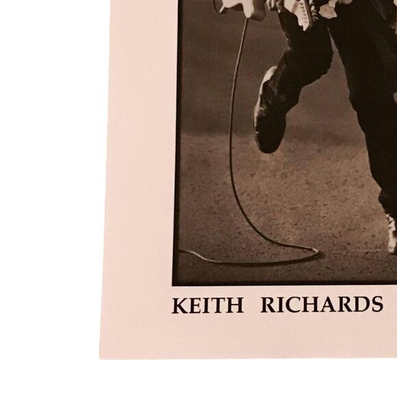 KEITH RICHARDS Photograph JEFF BENDER Promo VIRGIN Press Photo Rolling Stones - Picture 6 of 6
